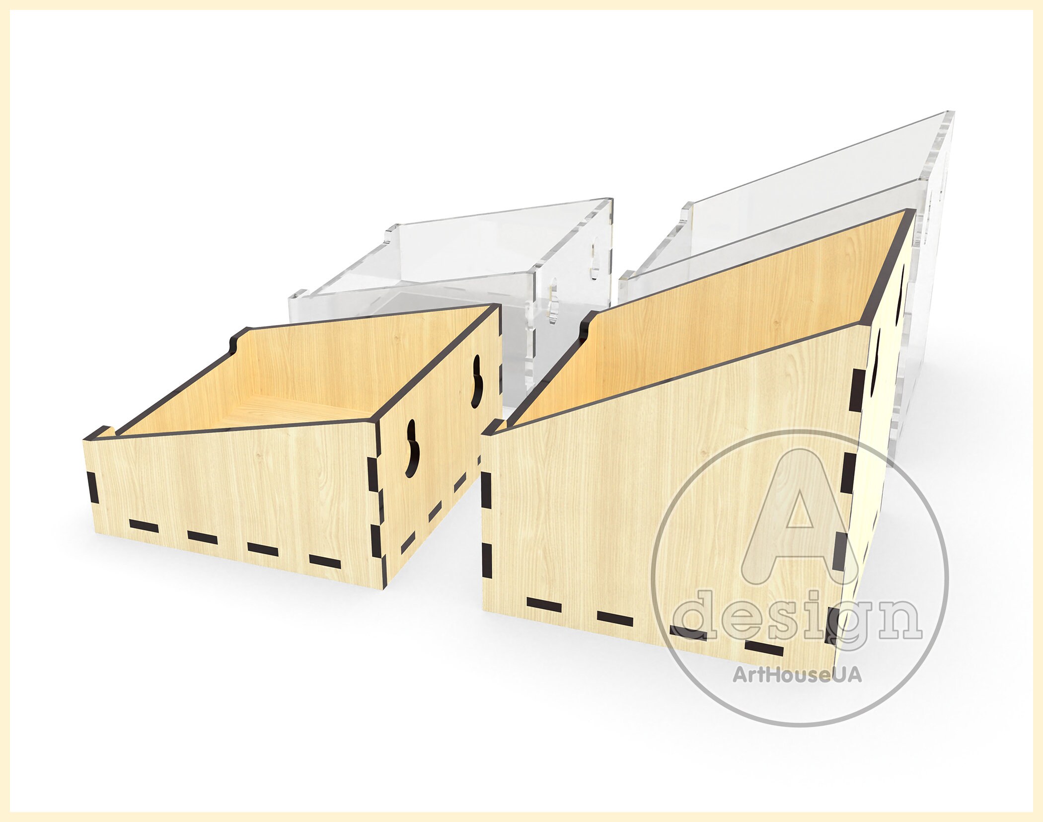 Laser Cut Storage Organizer Box 50 Sizes SVG Vector Files - Etsy