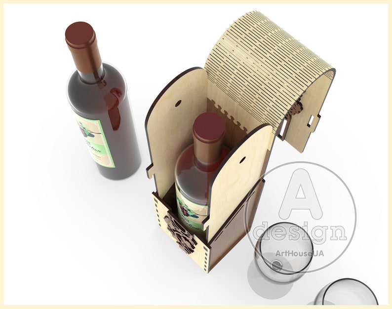 Wine Box Wineboxv53 Wood Wine Box Plywood Wine Box Vine Etsy