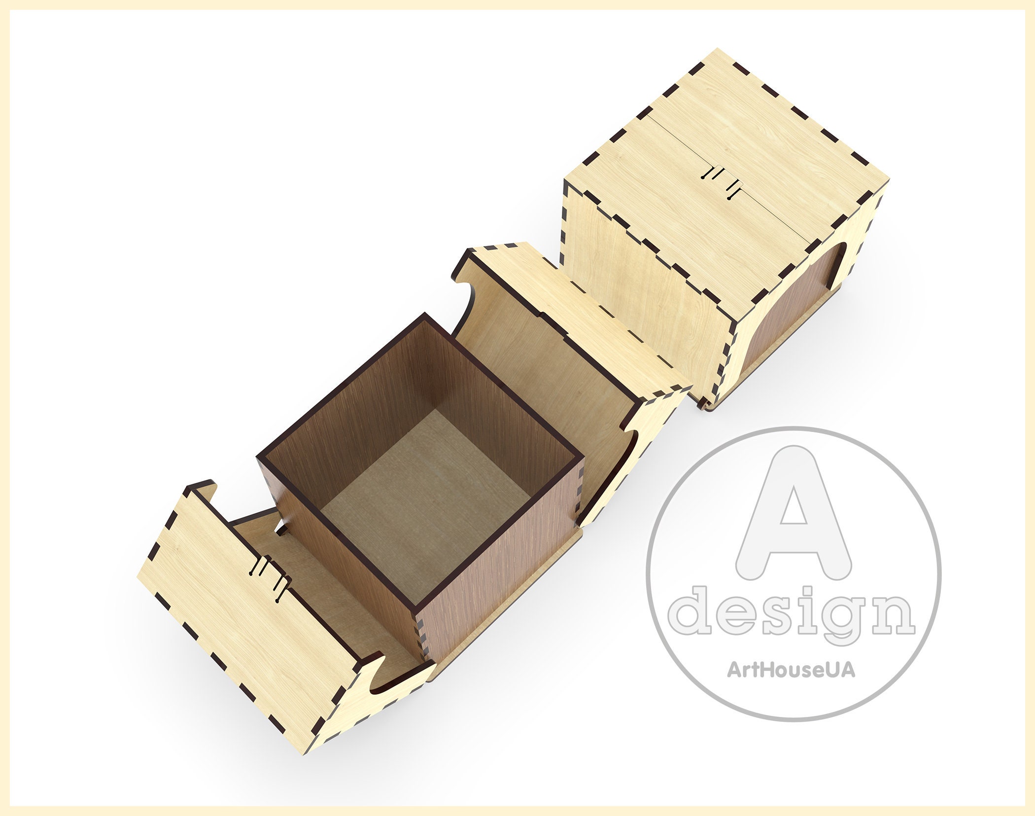 Custom Personalized Gift Box Laser Cut Vector SVG DXF Files - Etsy