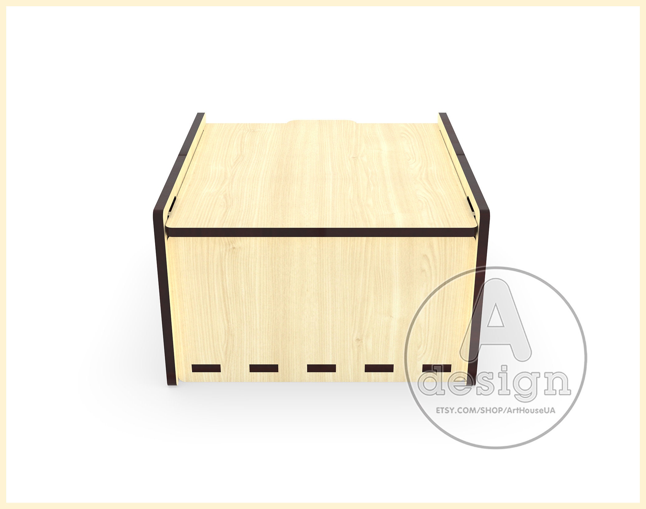 Custom Gift Box Laser Cut SVG DXF Vector Files for Laser Cutting - Etsy