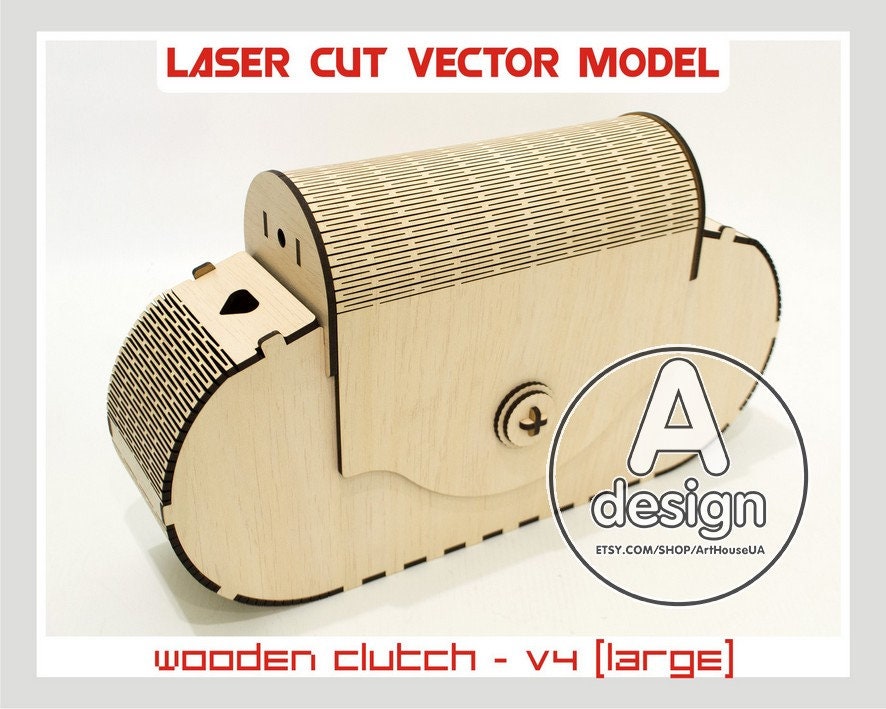 Clutch bag, Evening bag, Wooden bag, Silk clutch, Wooden clutch, Clutch purse, Handmade handbag, Plywood clutch, Laser cut, Cnc file, Cl-4l