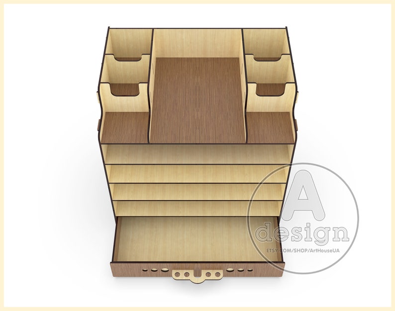 Wood Office Organizer Wood Desk Organizer Pencil Cup Stand Etsy