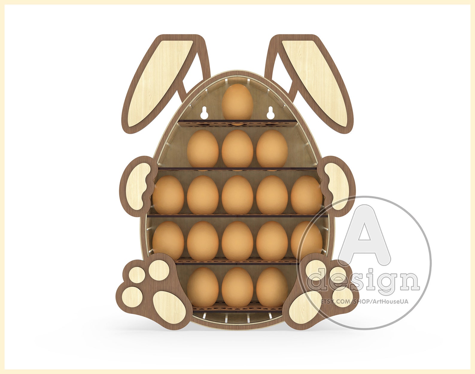 Easter Shelf Egg Holder Easter Bunny Digital File Easter Etsy