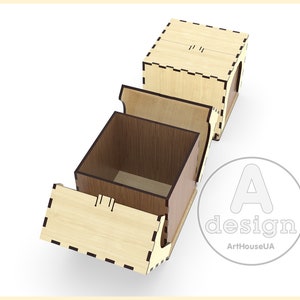 Custom Personalized Gift Box Laser Cut Vector SVG DXF Files - Etsy