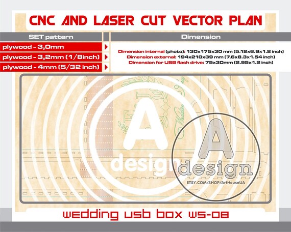 Photo Usb Box Wedding Photo Box Wedding Usb Box Wedding Etsy