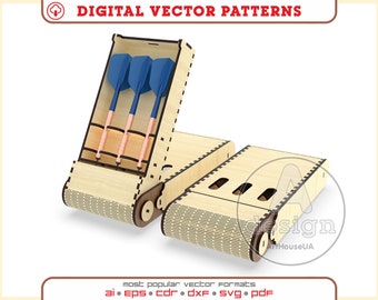 Darts Holder Laser Cut SVG Vector File, Digital Download Laser Cutting Pattern