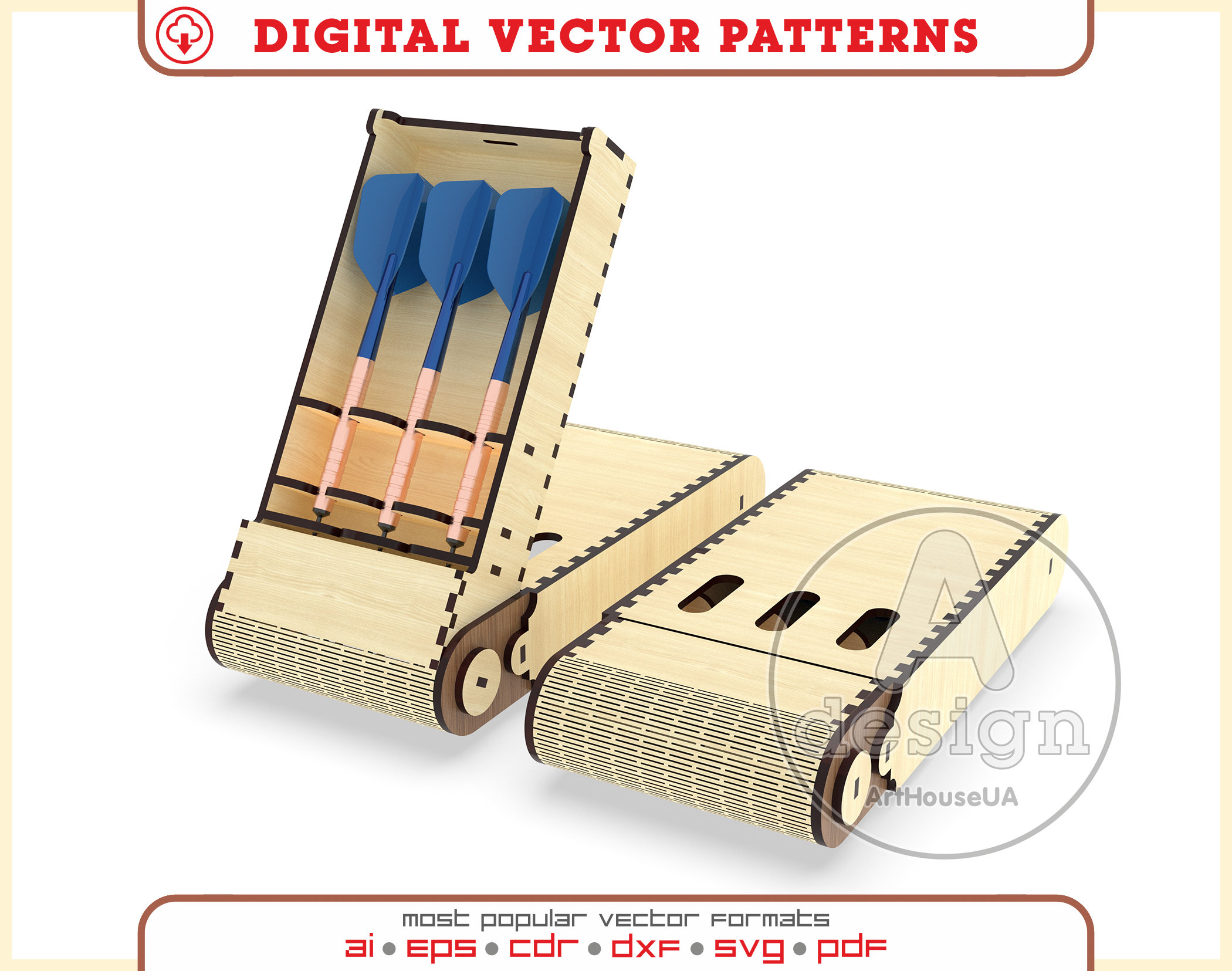 Wood Darts Case - Etsy Canada