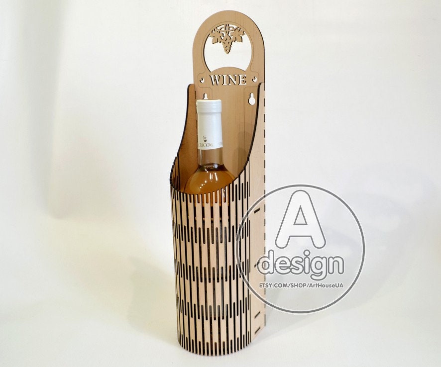 Wine box Wood wine box Plywood wine box Vine box Wine Etsy
