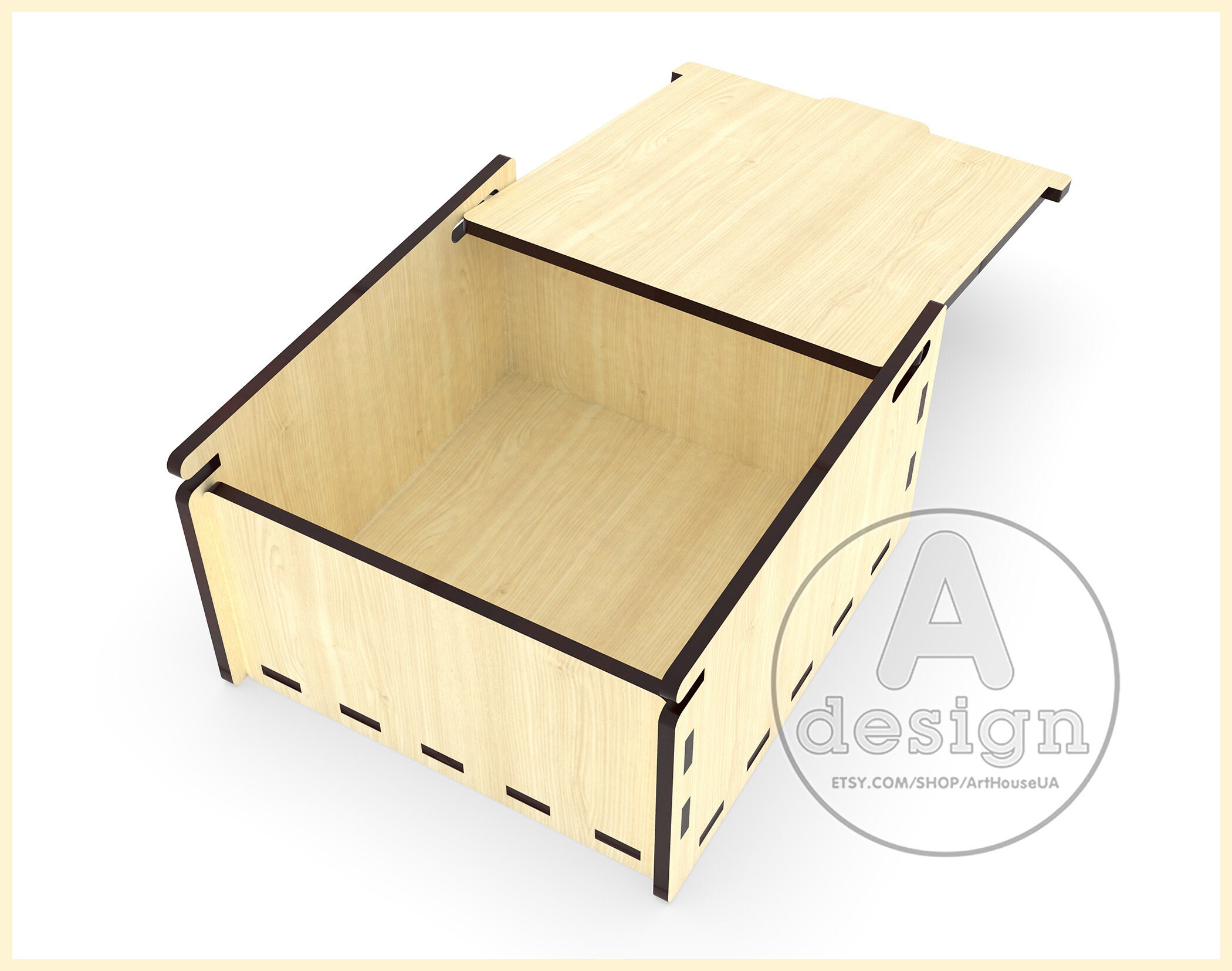 Custom Gift Box Laser Cut SVG DXF Vector Files for Laser Cutting - Etsy