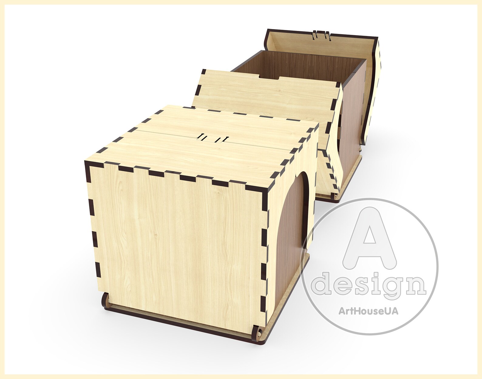 Custom Personalized Gift Box Laser Cut Vector SVG DXF Files - Etsy