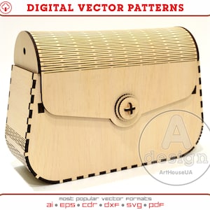 Clutch Tasche, Abendtasche, Holztasche, Seidenkupplung, Holzkupplung, Clutch Geldbörse, handgefertigte Handtasche, Sperrholzkupplung, Laser geschnitten, Cnc-Datei, Cl-6