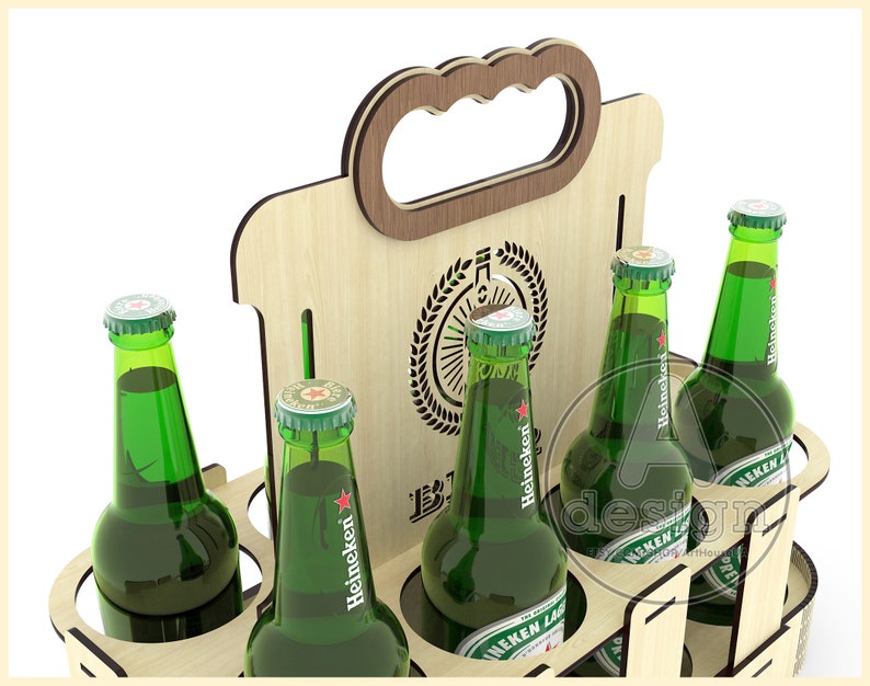 Download Beer holder box BHB-V8P Laser cut vector Beer bottle | Etsy Download Beer holder box BHB-V8P Laser cut vector Beer bottle | Etsy