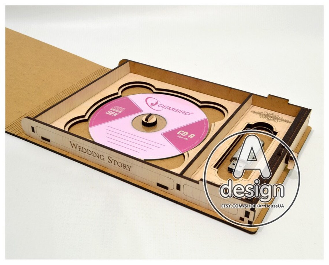 Storage Boxes for CD DVD & Bluray Discs cd dvd usb wooden Etsy