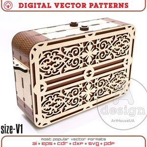 Clutch-Tasche, Abendtasche, Holztasche, Seiden-Clutch, Holz-Clutch, Clutch-Geldbörse, handgefertigte Handtasche, Sperrholz-Clutch, Laserschnitt, CNC-Datei, Cl1-33