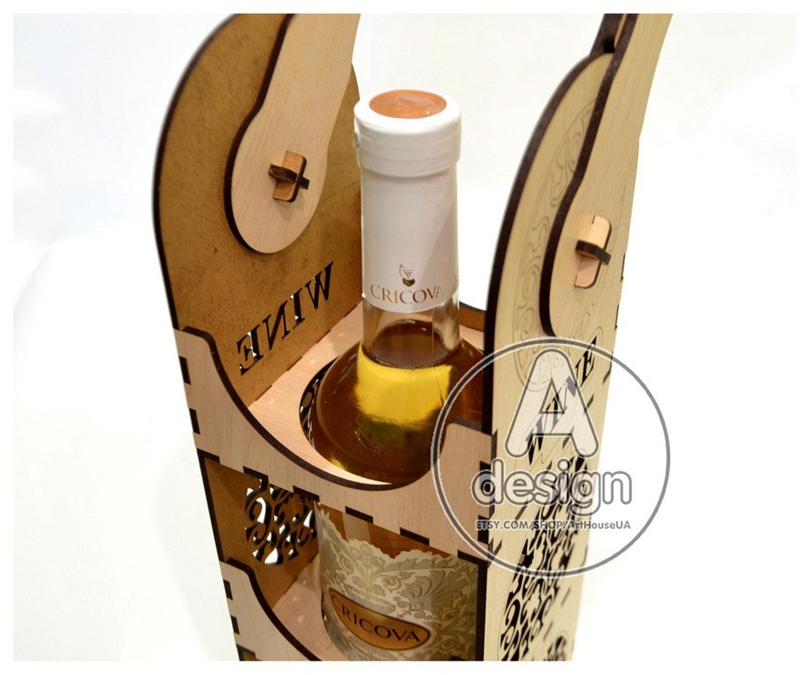 Wine Box Wineboxv19 Wood Wine Box Plywood Wine Box Vine Etsy