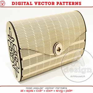 Pochette, Sac de soirée, Sac en bois, Pochette en soie, Pochette en bois, Bourse d'embrayage, Sac à main fait main, Pochette en contreplaqué, Découpe au laser, Fichier Cnc, Cl-22