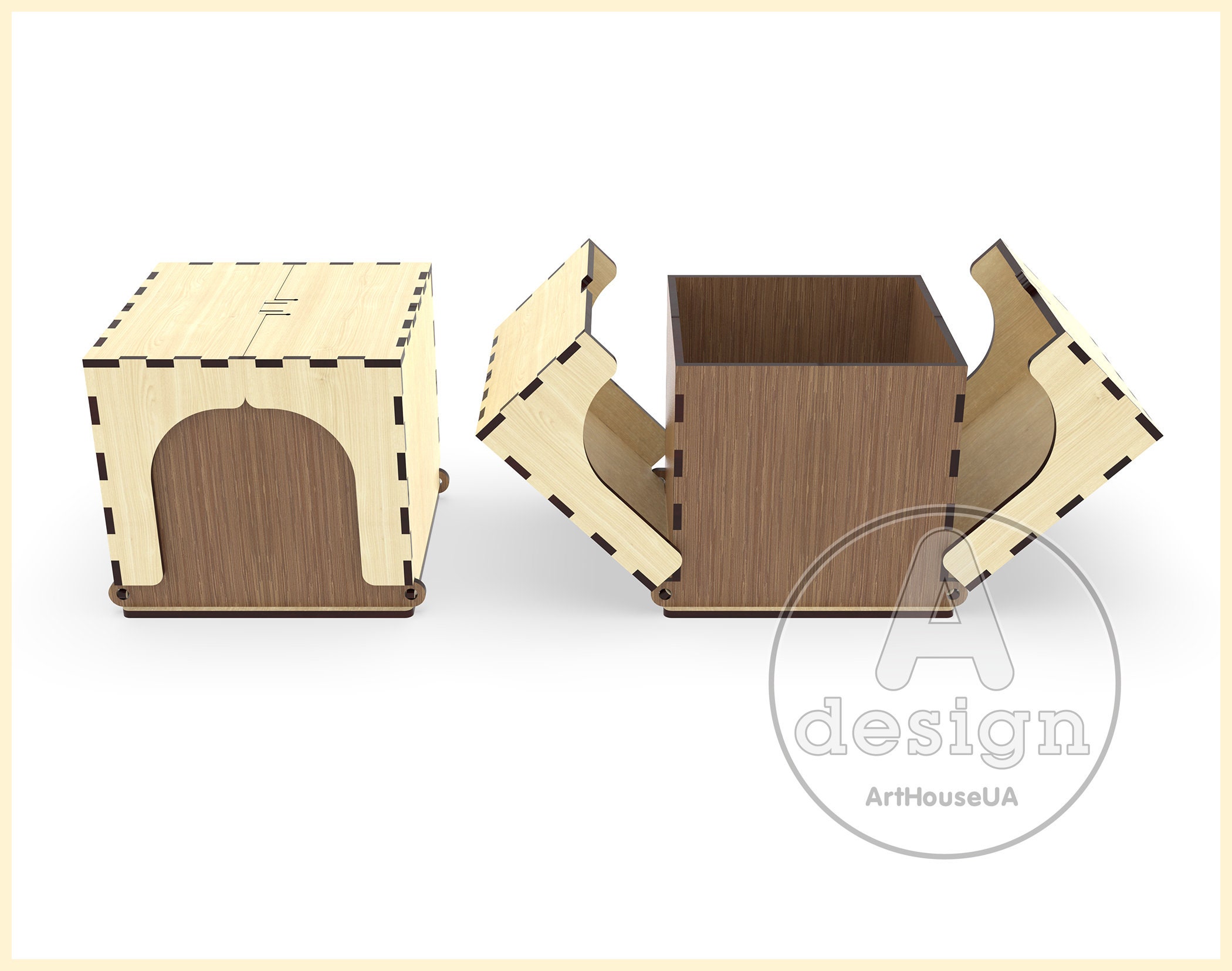 Custom Personalized Gift Box Laser Cut Vector SVG DXF Files - Etsy