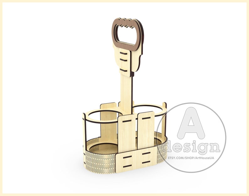 Download Beer holder box BHB-V2P Laser cut vector Beer bottle | Etsy