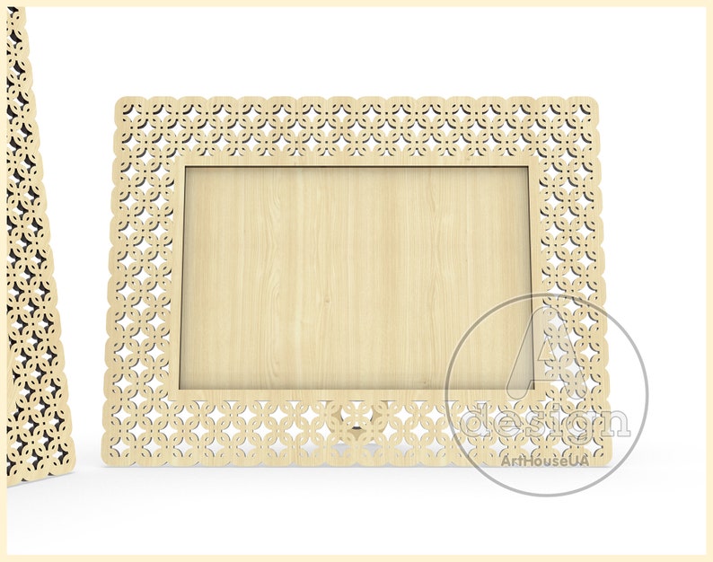 Photo Frame Vector File Laser Cut Photo Frame Wall Art Photo Etsy