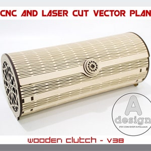 Clutch Tasche, Abendtasche, Holztasche, Seidenkupplung, Holzkupplung, Clutch Geldbörse, handgefertigte Handtasche, Sperrholz-Kupplung, Laser geschnitten, Cnc-Datei, Cl-38