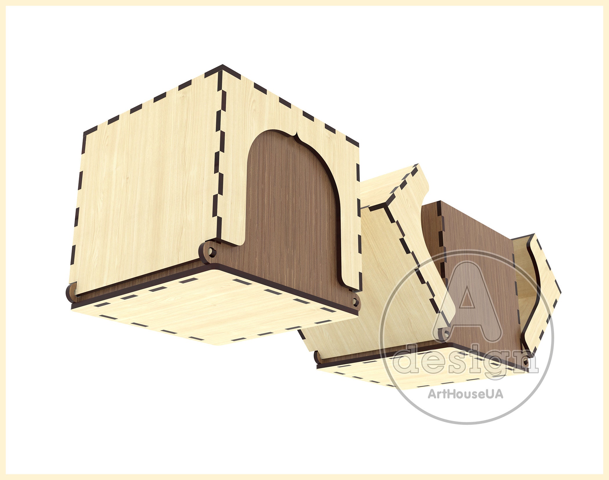 Custom Personalized Gift Box Laser Cut Vector SVG DXF Files - Etsy