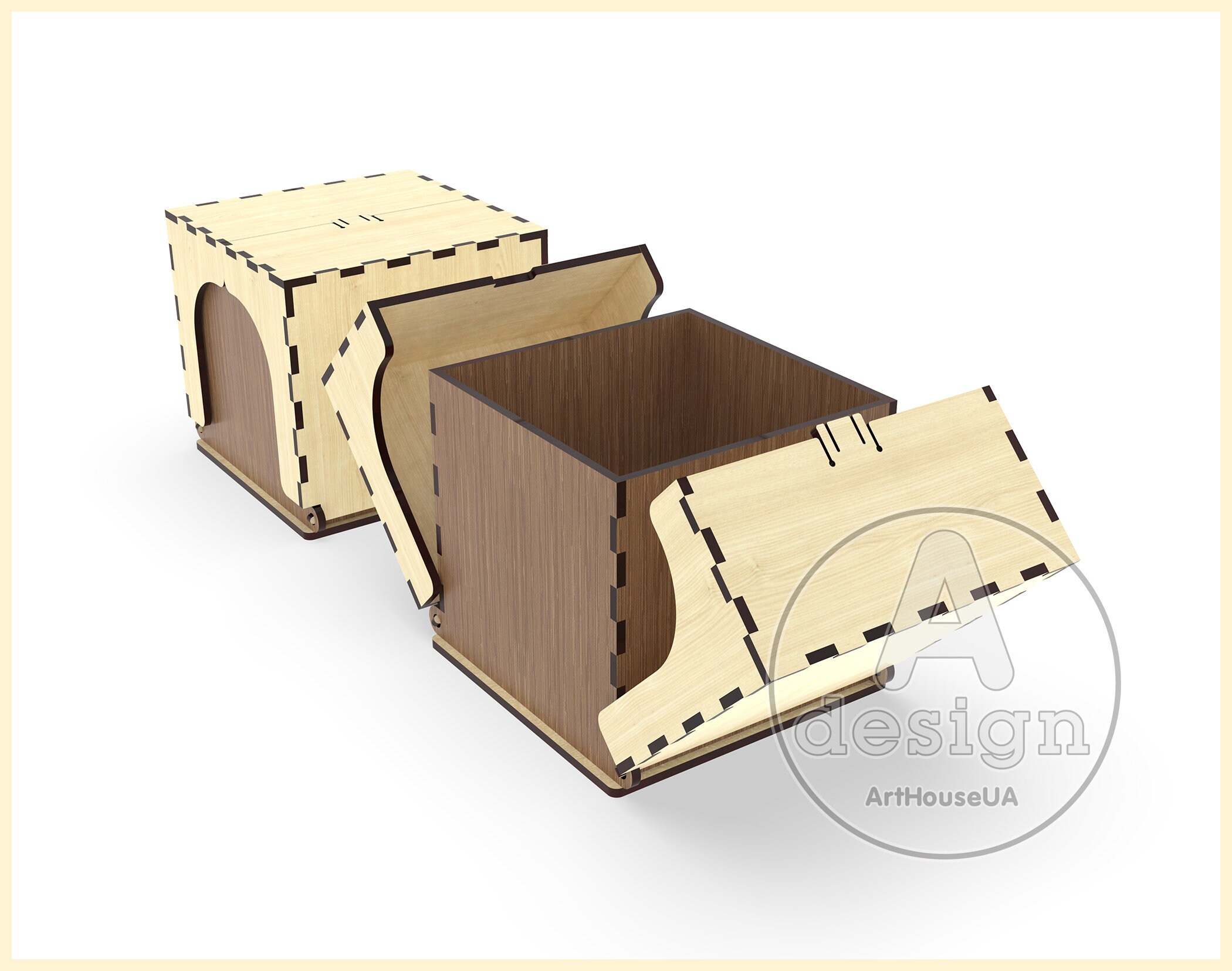 Custom Personalized Gift Box Laser Cut Vector SVG DXF Files - Etsy