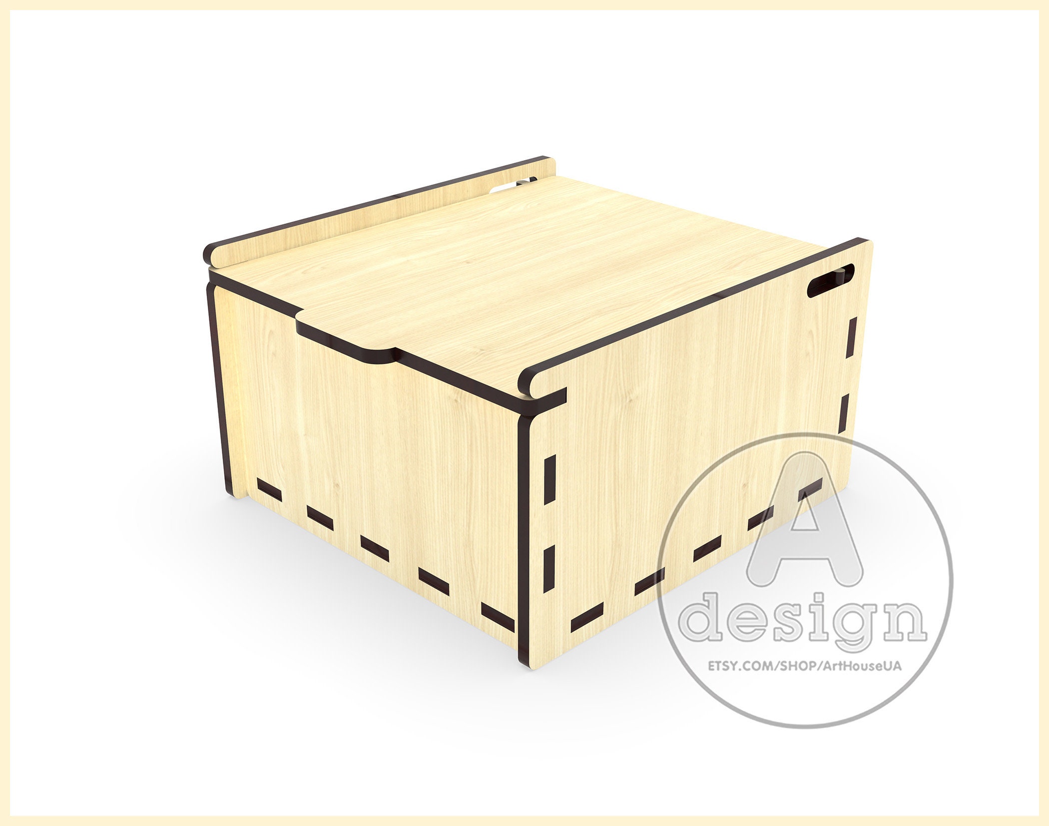 Custom Gift Box Laser Cut SVG DXF Vector Files for Laser Cutting - Etsy
