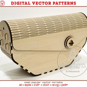Clutch Tasche, Abendtasche, Holztasche, Seidenkupplung, Holzkupplung, Clutch Geldbörse, handgefertigte Handtasche, Sperrholzkupplung, Laser geschnitten, Cnc-Datei, Cl-2