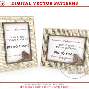 Weihnachten Fotorahmen Laser geschnittene Vektor Datei, Wand und Tisch Kunst Fotorahmen Vektor, Fotohalter DXF, Fotorahmen Glowforge ready SVG Datei