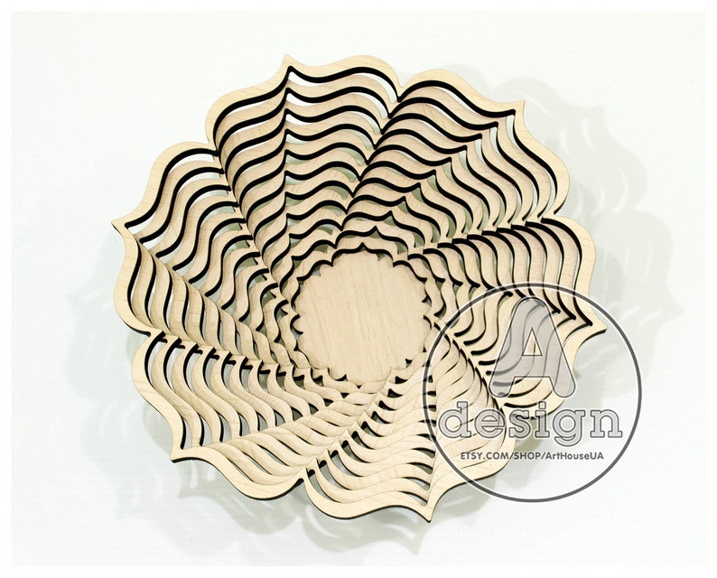 SSb2/Scroll Saw pattern/Basket SVG/Bowl DXF/Dish for fruit Etsy