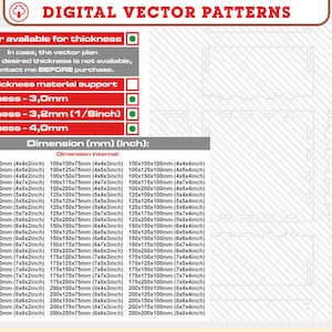 75 Different Sizes of Boxes With Two Flip up Lids Vector Files for ...