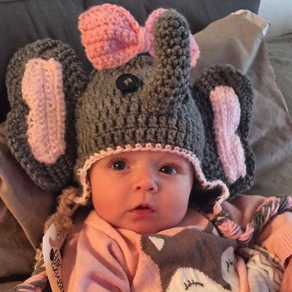 Crochet Elephant Hat Etsy