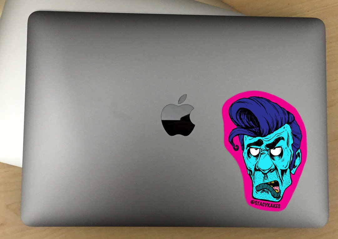 Electric Blue Greaser Zombie Decal for Cars Laptops and Etsy