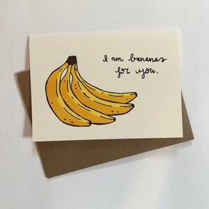 Bananes, carte d'amour