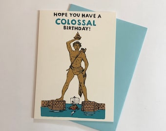 Colossus Birthday Card