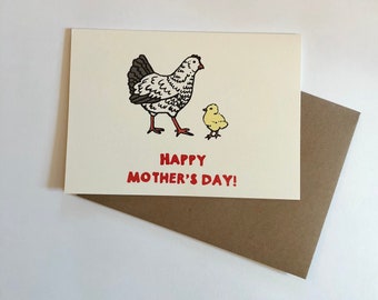 Hen and Chick, Mother's Day Card