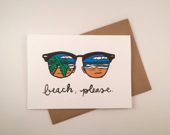 Beach Please, Everyday Card
