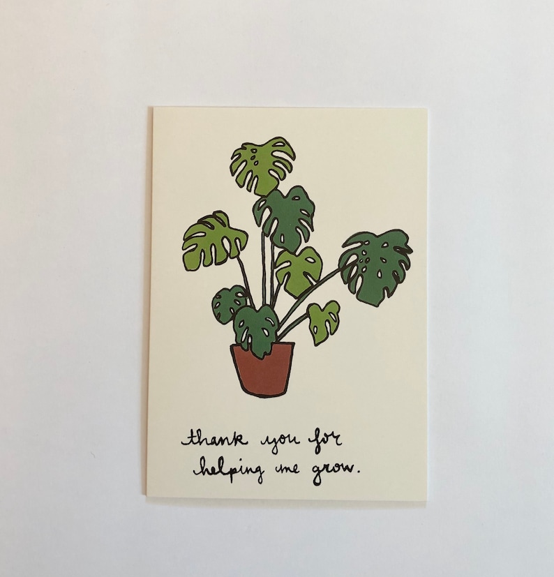 Monstera Plant, Thank You Card image 3