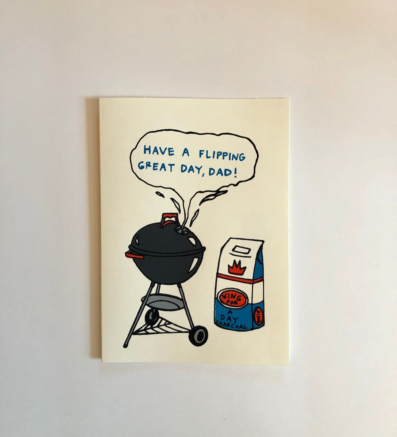 Grill Dad Father's Day Card Etsy