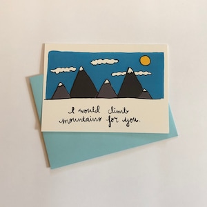 Cartão Montanhas, Amor