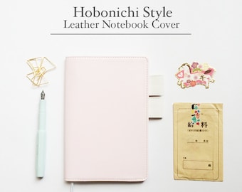 FREE SHIPPING Hobonichi cover, Hobonichi planner cover,Pink and white, B6 size, A5 size| Brushing Pink