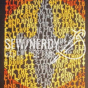 Firefly inspired cross stitch (Pattern Only)