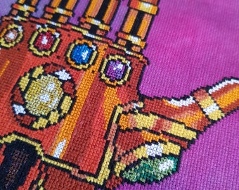 Infinity Gauntlet Cross Stitch (Pattern Only)