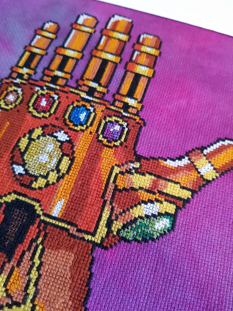 Infinity Gauntlet Cross Stitch (pattern Only) - Etsy