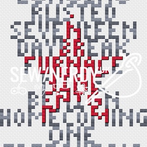 Winter Soldier Inspired cross stitch pattern - &quot;Triggered&quot;