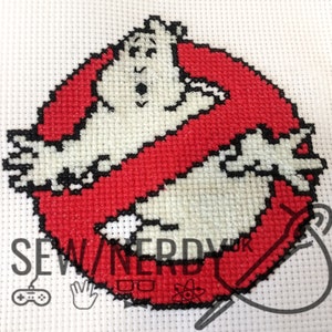 Ghostbusters Inspired Cross Stitch (PATTERN ONLY)