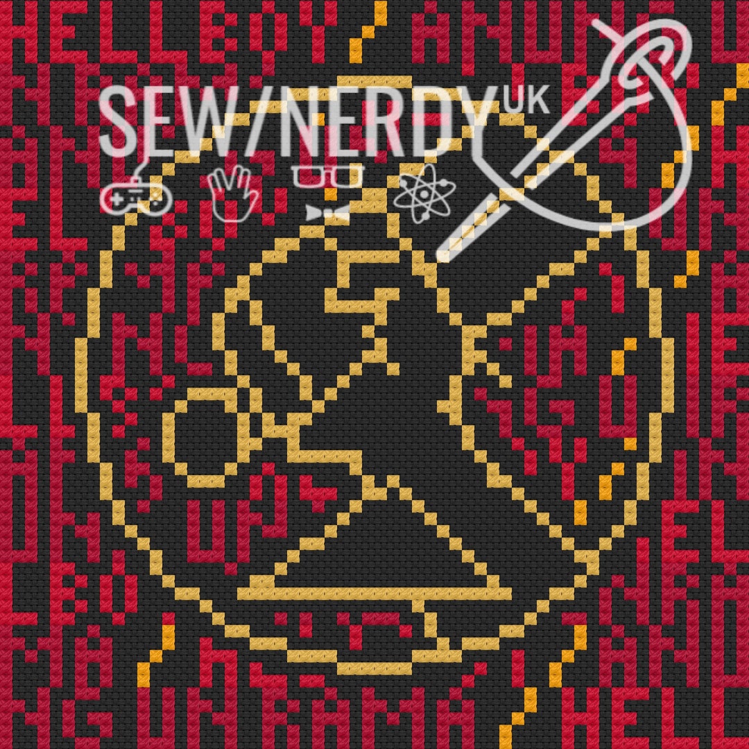 Hellboy Inspired Cross Stitch (pattern Only) - Etsy