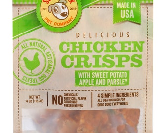 All-Natural Artisanal Dog Treats-Chicken Crisps
