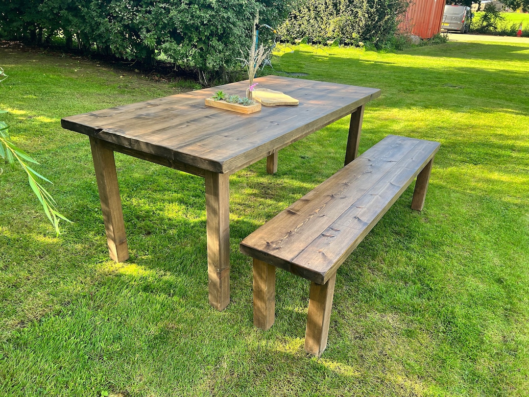The Chunky Exterior Farmhouse Dining Table / Wooden Table / Wood Table