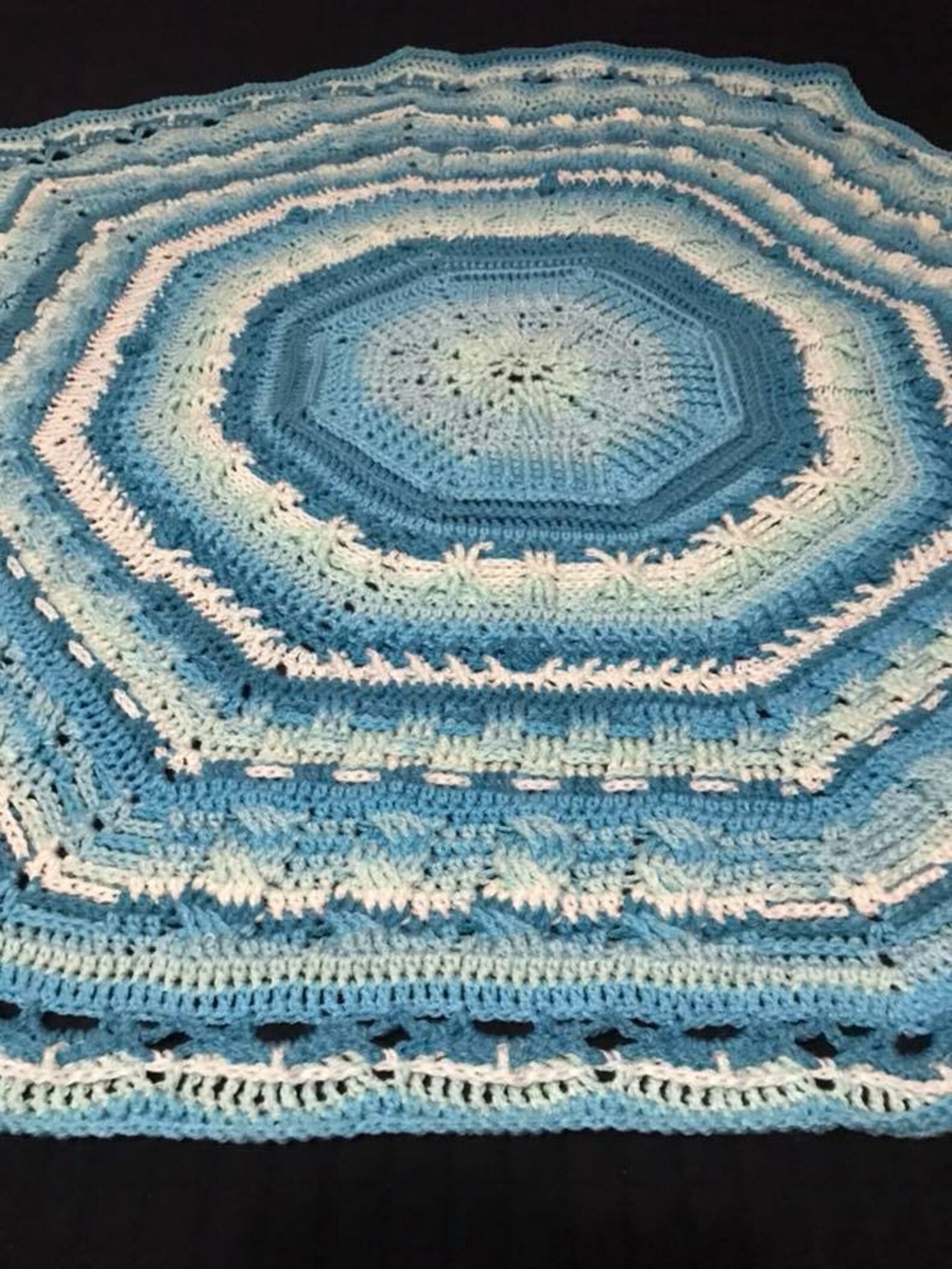 Crochet Afghan Round Afghan Round Blanket Crochet Texture Etsy